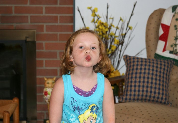Amber clowning around